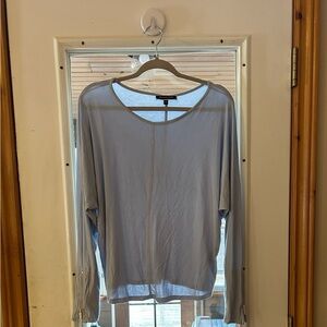 Melanie Lyne Pale Blue Dolman Sleeve Top Size L